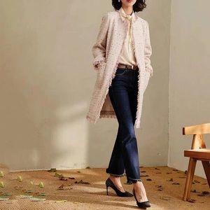 NWT Kate Spade Open Front Mochi Tweed Coat Jacket